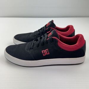 DC Shoes Men’s Crisis TX Skate Shoes Black Red White Low Top Sneakers Size 8.5